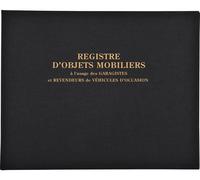Exacompta Registre 24x32cm Objets mobiliers Spécial 100p. Noir 4441E