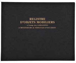 Exacompta Registre 24x32cm Objets mobiliers Spécial 100p. Noir 4441E