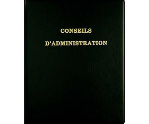 EXACOMPTA Reliure à 4 anneaux Délibérations Conseil d'Administration avec Recharge 5419E