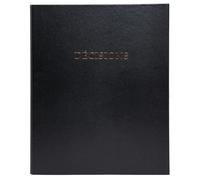 EXACOMPTA Reliure registre 32x26cm 4 anneaux avec recharges de 100 feuillets - Registre des décisions - Noir