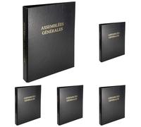EXACOMPTA Reliure registre économique 32x26cm 4 anneaux Assemblées générales (Lot de 5)