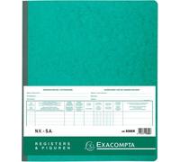 Exacompta – Répertoire Piqure Aktionär NV/SA 250 x 320 mm 80 feuilles vert