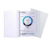 Exacompta Chemises de présentation pour relier Serodo PVC lisse cristal A4 Sachet de 10