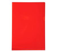 EXACOMPTA Sachet de 10 pochettes coin PVC lisse haute résistance 13/100e - A4 - Rouge