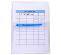 EXACOMPTA Sachet de 2 pochettes adhésives à soufflet - PP Haute Qualité 20/100e - A4 - Cristal