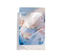 EXACOMPTA Sachet de 50 pochettes perforées polypropylène lisse Haute qualité 9/100e - A4 - Cristal