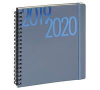 Exacompta semainier SAD18W Millénium 18537E Agenda spirales extérieur Septembre 2020 à Décembre 2021 semaine sur 2 pages verticale couverture impression métallisé semainier 17x15 cm coloris aléatoire
