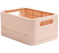 Exacompta Smartcase Boîte de Rangement Pliable 18,8x13,8x9,5cm Nude