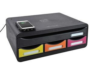 EXACOMPTA Tool-BOX MINI 4S avec Wireless Charging Qi pour téléphone portable - arlequin