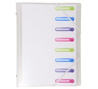 Trieur polypropylène 3 rabats Chromaline 8 compartiments - Incolore