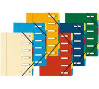 Trieur carte Exacompta Harmonika 6 divisions coloris assortis