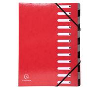 Trieur Harmonika Iderama 12 compartiments - Rouge