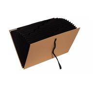 Exacompta Trieur extensible OfficeByMe à ruban A4 en carton - 18 compartiments - Beige