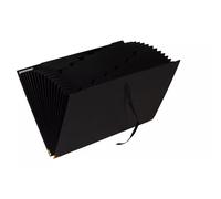 Exacompta Trieur extensible OfficeByMe à ruban A4 en carton - 18 compartiments - Noir