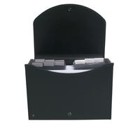 Exacompta Trieur extensif Exacase Exactive® avec poignée ergonomique 400 feuilles A4 13 compartiments 33 x 26 cm Polypropylène Noir