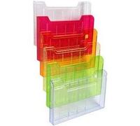 Trieur mural 6 cases plastique Exacompta horizontal assorti