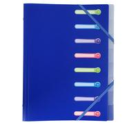 Exacompta – Trieur OPAK polypropylène 3 rabats 8 compartiments – Couleurs assorties