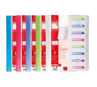 EXACOMPTA Trieur polypropylène 3 rabats Chromaline 8 compartiments - Couleurs assorties