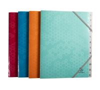 Trieur polypropylène recyclé 12 compartiments Maïa - Couleurs assorties