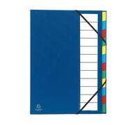 EXACOMPTA Trieur rigide Ordonator dos extensible 12 compartiments - Couleurs assorties