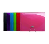 Exacompta - Réf. 58770E - 1 trieur valisette Iderama PP - en polypropylène - fermeture par élastique et bouton - 13 compartiments - dim 33x25cm - pour dossiers 24x32 cm - couleurs aléatoires