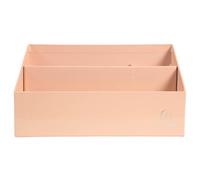 Trieur vertical / porte lettres 3 compartiments carton Aquarel - Corail