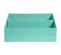 Trieur vertical / porte lettres 3 compartiments carton Aquarel - Vert pastel
