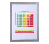 Exacompta Une Pochette Affichage Mural Magnetique, Pour Format A4, Cadre Couleur Argent
