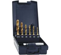 Exact 05930 Taraud combiné 7 pièces métrique M3, M4, M5, M6, M8, M10 coupe à droite HSS 1 set