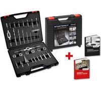 Exact 35 pcs. kit d'action pour le perçage, le taraudage + le filetage extérieur + le lamage