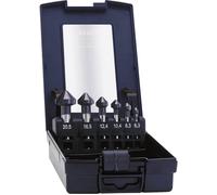 Exact 51157 Jeu de fraises coniques 6 pièces 6.3 mm, 8.3 mm, 10.4 mm, 12.4 mm, 16.5 mm, 20.5 mm HSS TiAIN tige cylindrique 1 set