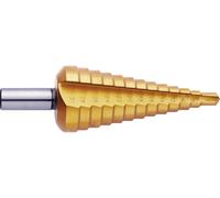 Exact 5343 HSS Foret étagé Longueur totale 80 mm TiN tige à 3 surfaces 1 pc(s)