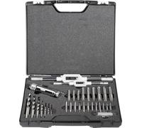 Exact 70551 Set de tarauds manuels 32 pièces métrique coupe à droite DIN 352 HSS 1 set