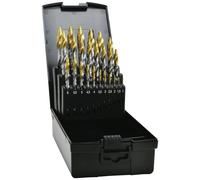 EXACT STEPTECH Exact Jeu de forets hélicoïdaux HSS-G, 25 pièces DIN338 angle de pointe 118° Quantité:1