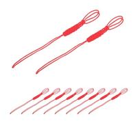 EXAOMBLE 100 Pièces Corde de Retenue Rouge pour Couvercle de Théière en Polyester, Corde Tressée Résistante pour Fixation Sécurisée Lors de Fêtes de Thé ou Usage Domestique