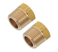 EXAOMBLE 2 Pièces Raccord de Tuyauterie en Laiton 3/8 Bspt Mâle à 1/4 Npt Femelle, Adaptateur Réducteur Fileté Fonction D'amélioration de Compatibilité pour Systèmes D'eau