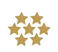 EXAOMBLE 200 Confettis de Mariage en Pvc Étoiles à Cinq Branches Dorées Pailletées 30mm Décoration de Table pour Fête et Accessoires Photo pour Animer L'ambiance
