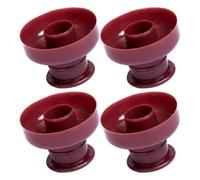 EXAOMBLE 4pièces Moule à Beignets Décoratif Plastique Modèle Rond Non Adhérent pour Gâteau Outil de Pâtisserie DIY Facile à Nettoyer pour Fabrication de Donuts Maison et Professionnelle