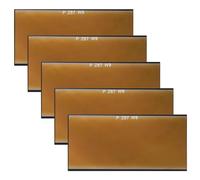 EXAOMBLE Accessoire pour casque de soudage 5pack lentilles en verre 2 x 4,25, Défense UV/IR, Usage dans Ateliers à Domicile et Maintenance