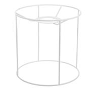 EXAOMBLE Armature d'abat-jour uniquement en fer avec douille E27, cage filaire vintage 18 x 18 x 18 cm, facile à assembler, adaptée pour lampes de table et suspension DIY