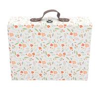 EXAOMBLE Boîte Présent Portable en Papier Épais, Petite Valise de Rangement Décorative 1 Pièce, Coffret Présent pour Mariage et Anniversaire, Boîte Délicate Ruban, Format Compact