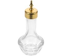 EXAOMBLE Bouteille D'amers en Verre 50ml Bouchon Amovible Or, Conserve Les Bitters Frais, pour Restaurant et Hôtel