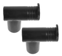 EXAOMBLE Connecteurs en Plastique Noir à Angle Droit pour Portant Vêtement, Lot de 2 Pièces, Joints Solide et Pratiques pour Étendoir à Linge Salon et Salle à Manger