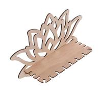 EXAOMBLE Étagère Flottante en Bois Forme Fleur Design Ajouré pour Décor Chambre à Coucher, Support Mural Élégant Beige Améliorant L'ambiance Intérieure