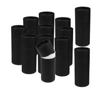 EXAOMBLE Étui de Rangement pour Huiles Essentielles 12pcs Tubes Cylindriques en Papier Kraft 30 Ml Boîte Ronde Élégante pour Maison et Hôtel Protection et Usage Polyvalent