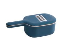EXAOMBLE Gadget Cuisine Pratique Multifonction Portable Conteneur à Râper en Plastique Bleu Panier Égouttoir et Poignée pour Couper et Râper Légumes
