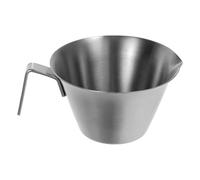 EXAOMBLE Gobelet Doseur Espresso Acier Inoxydable avec Bec Verseur Double et Poignée Outil de Mesure Polyvalent pour Café et Lait Accessoire Pratique pour Amateurs de Café