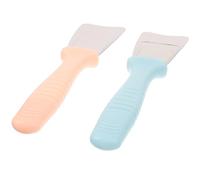 EXAOMBLE Grattoir à Glace Outil Résistant en Acier Inoxydable 2pcs pour Enlever le Givre Accessoire de la Cuisine Pratique pour Réfrigérateur et Congélateur