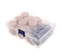 EXAOMBLE Lot de 100 Porte-clés Bois avec Disques Ronds en Bois Naturel, Faciles à Suspendre et Adaptés à L'écriture pour Ornements de Vacances