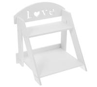 EXAOMBLE Organisateurs de Coiffeuse et Organisation Composition Design Double Couche en PVC, Structure Moderne Élégante, Facile à Déplacer et Résistante la Déformation, pour Salle de Bain